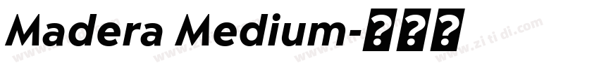 Madera Medium字体转换